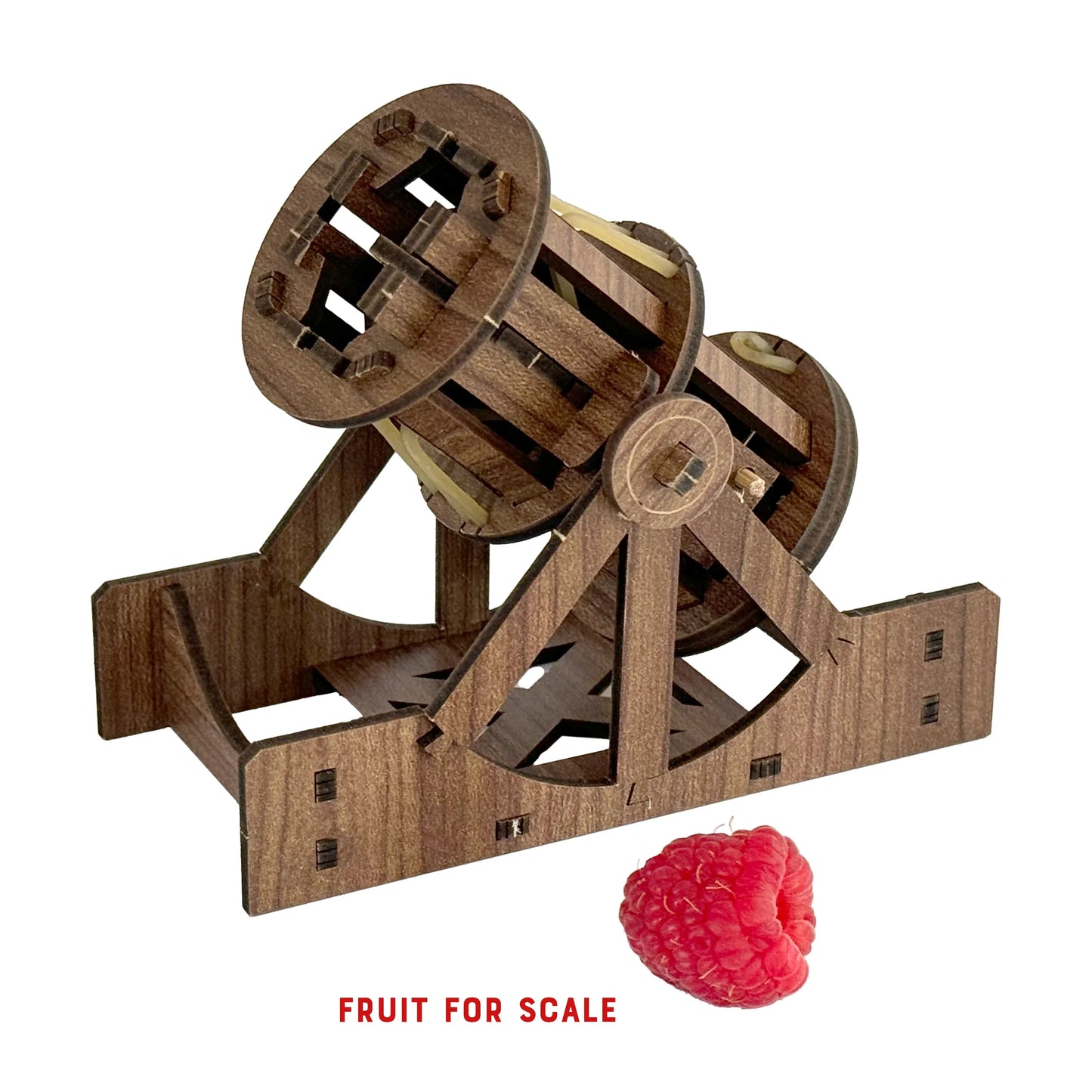 Mini Cannon : Wooden Engineering Model Building Kit - - The Puntique