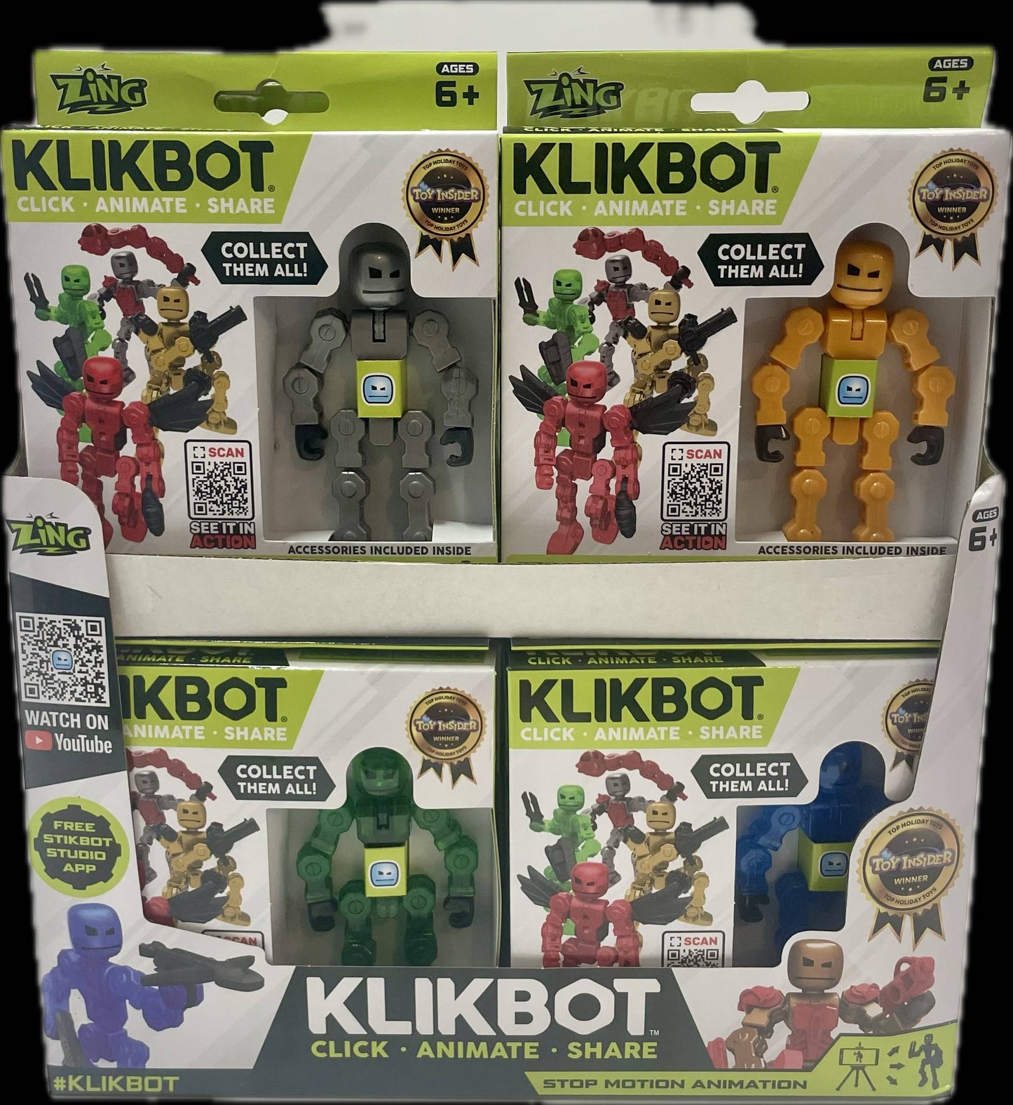 Zing KlikBot Single Pack - Stop Motion Animation Robot - - The Puntique