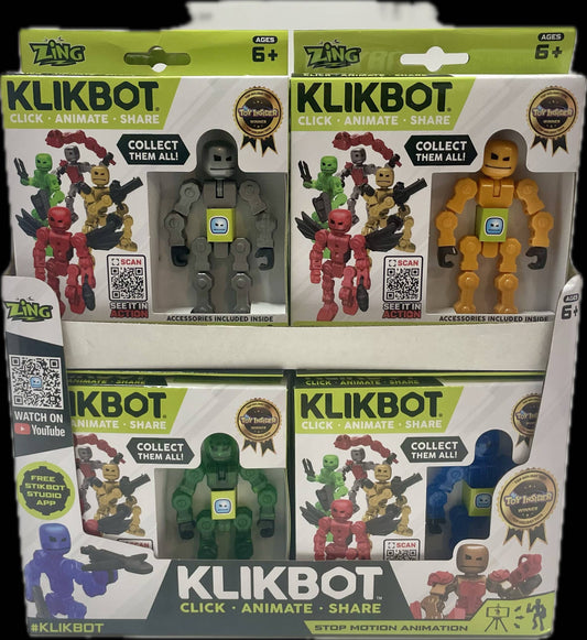 Zing KlikBot Single Pack - Stop Motion Animation Robot - - The Puntique