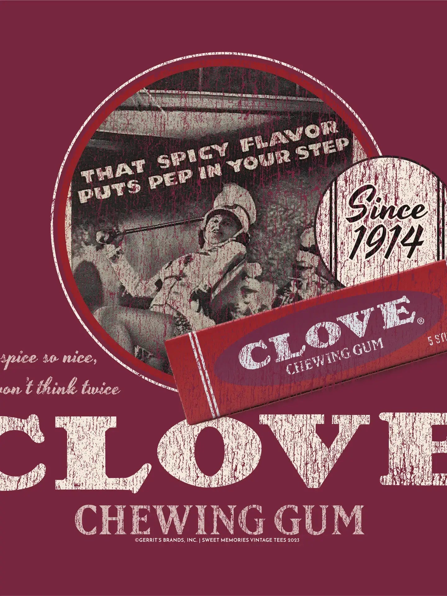 Clove Gum, A Spice So Nice, Vintage T-Shirt, Tee - - The Puntique