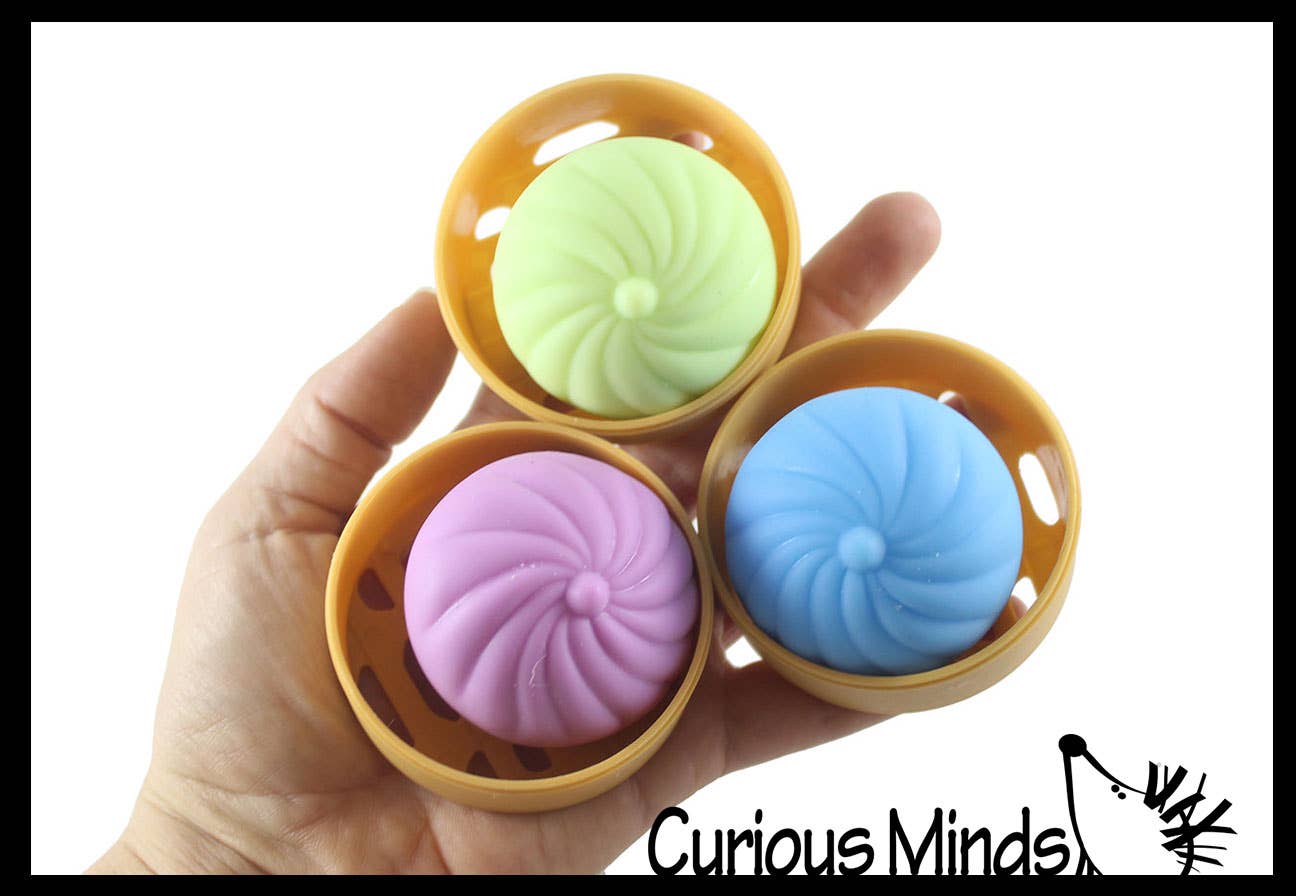 1 Doh Dumpling Dim Sum Ball - Soft Doh Stress Fidget - - The Puntique