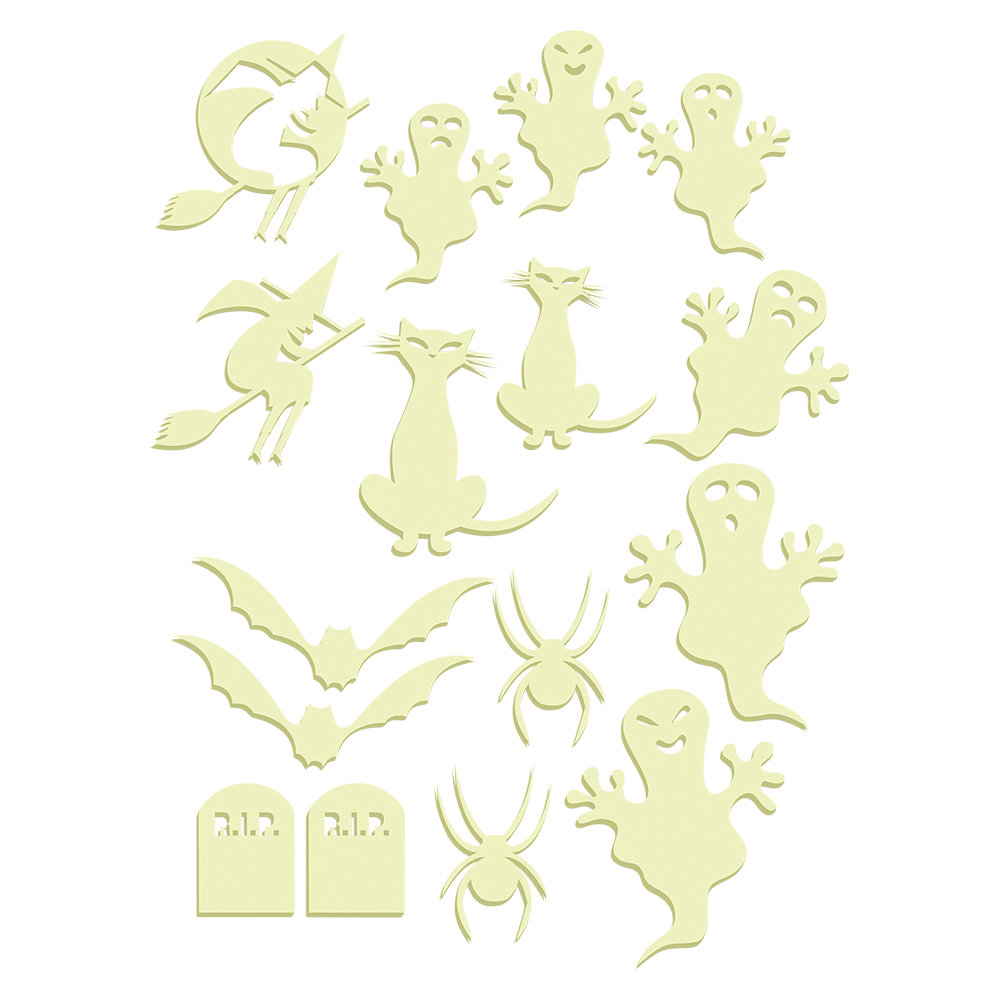 GLOW IN THE DARK HALLOWEEN DECOR
